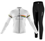 Kit Camisa Bike Pink Floyd C/ Calça Espuma Refletivo Uv - Decole