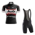 Kit Camisa Bretelle Forro Gel Esporte Ciclismo Confort Audi - Decole