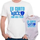 Kit camisa e body curto rock com meu filho pai bodi bori