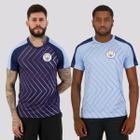 Kit Camisa Manchester City Gilmore Azul e Camisa Manchester City Gilmore Marinho - Spr