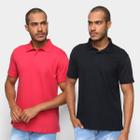 Kit Camisa Polo Burn Básica C/ 2 Peças Masculina