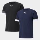 Kit Camisa Puma teamRise Masculina 2 Peças