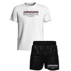 Kit Camiseta 100% Algodão Premium e Short Tactel Com Bolsos