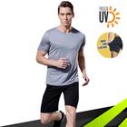 Kit Camiseta Academia Fitness Corrida PROTEÇÃO SOLAR UV SOLAR MC + Shorts Tactel ELASTANO 711