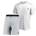 Kit Camiseta + Bermuda Masculina Moletom Conforto Casual