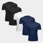 Kit Camiseta Burn Básica C/ 5 Peças Masculina