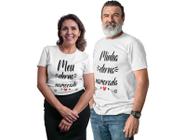 Kit Camiseta Casal Dia Dos Namorados Minha Eterna Namorada Branca