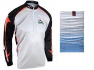 Kit Camiseta de Pesca Faca na Rede Combat S - W - 2021 + Bandana