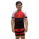 Kit Camiseta E Bermuda Ciclista Ciclismo Mtb Bike Infantil