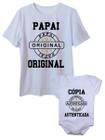 Kit Camiseta e Body de Bebê Tal Pai Tal Filho Papai Plus Size