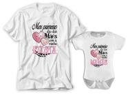 Kit 2 Camisetas Mãe Filha Adulto Criança Adolescente Torcedor do