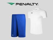 Kit Camiseta e shorts academia futebol treino Penalty Original