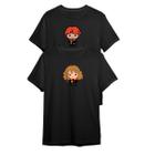 Kit Camiseta Harry Potter Hermione e Weasley Doodle