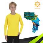 Kit Camiseta Proteção Solar Original UV + Sunga Verão Praia INFANTIL PLT 371