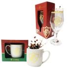 Kit Caneca Branca Porcelana 300Ml Café + Taça 330Ml Bebidas