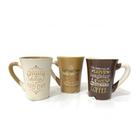 Kit Caneca Cerâmica 90ml Coffee Com 3