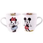 Kit Caneca Cerâmica Mickey Mouse e Minnie Disney 330ml - Tuut