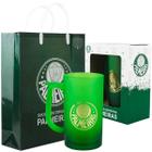 Kit Caneca Chopp Degrade Fosco 500Ml + Sacola Palmeiras