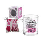 Kit Caneca Dia Das Mães Com Frases e Chaveiro De Mofadinha