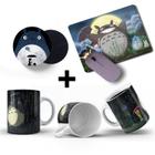 Kit Caneca Mouse pad e Porta copo Meu Amigo Totoro