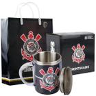 Kit Caneca Térmica Com Tampa + Sacola Corinthians 450 Ml - Mileno