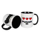 Kit Caneca Video Game Player 1 e 2 Casal Romantico Gamer