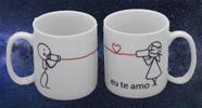 Kit Canecas com 2 unidades : "Eu te Amo"