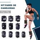 Kit Caneleiras 1Kg À 10Kg Ahead Sports Preta