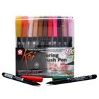 Kit Caneta Brush Pen Artistica Koi Coloring Sakura 24 Cores