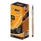 KIT Caneta Esferográfica Bic Cristal Fina 0.8 25 Unidades Caixa