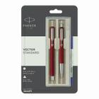 Kit Caneta Parker Vector Standard Ball Pen e Roller Ball 