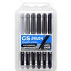 Kit Canetas CIS Brush Tons de Cinza - 6 Canetas