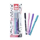Kit Canetas Holic Pets Cartela C/ 4 - Tris - Canetas Coloridas Patinhas