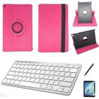 Kit Capa 360/Can/Pel/Teclado Branco Galaxy Tab A7 SMT500/T505 10,4" - Rosa