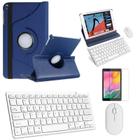 Kit Capa 360 ul Escuro / Teclado E Mouse Branco E Película - Skin Zabom