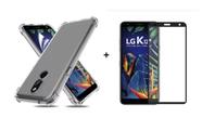 Kit Capa Anti Choque Lg K12 Max Prime + Película de Vidro 3D