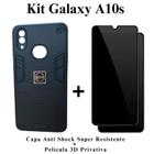 Kit Capa Anti Impacto Armadura Resistente + Pelicula Privativa 3D para Samsung Galaxy A10S