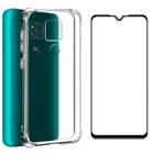 Kit Capa Anti Impacto Motorola G9 Plus + Película De Vidro 3D