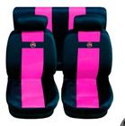 kit capa banco carro em nylon rosa p Elba 87 - gj acessorios