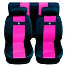 kit capa banco carro em nylon rosa p Gol 93/94/95 - gj acessorios