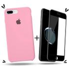 Kit Capa Capinha Case + Película 3D Compatível Com iPhone 7 Plus / 8 Plus