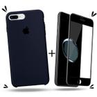 Kit Capa Capinha Case + Película 3D Compatível Com iPhone 7 Plus / 8 Plus