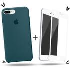 Kit Capa Capinha Case + Película 3D Compatível Com iPhone 7 Plus / 8 Plus