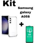 Kit Capa Capinha Transparente + Película Cerâmica para Samsung Galaxy A14