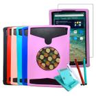 Kit Capa Case Emborrachada com Película/ Suporte e Caneta p/ Tablet Amazon Fire HD 10