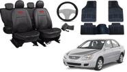 Kit Capa Cerato 2003 a 2008 + Tapete + Capa de Volante Funcional e Confortável