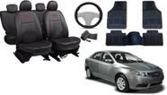 Kit Capa Cerato 2008 a 2013 + Tapete + Capa de Volante Para Máximo Conforto e Estilo