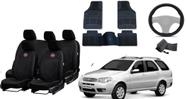 Kit Capa Completo para Weekend 04-08: Couro, Tapete e Volante