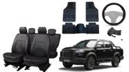 Kit capa couro Jac Hunter 2019 a 2024 + tapete e volante