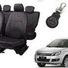 Kit capa couro Jac J3 2011 a 2017 + chaveiro + brisa